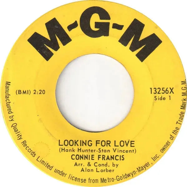 Connie Francis : Looking For Love / This Is My Happiest Moment (7", Single)