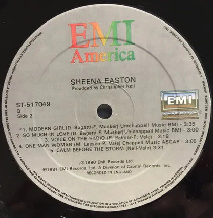 Sheena Easton : Sheena Easton (LP, Album, Club)