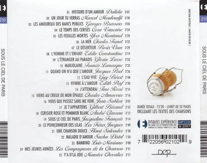 Various : Sous Le Ciel De Paris (CD, Comp)