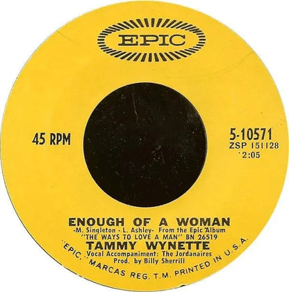 Tammy Wynette : I'll See Him Through / Enough Of A Woman (7")