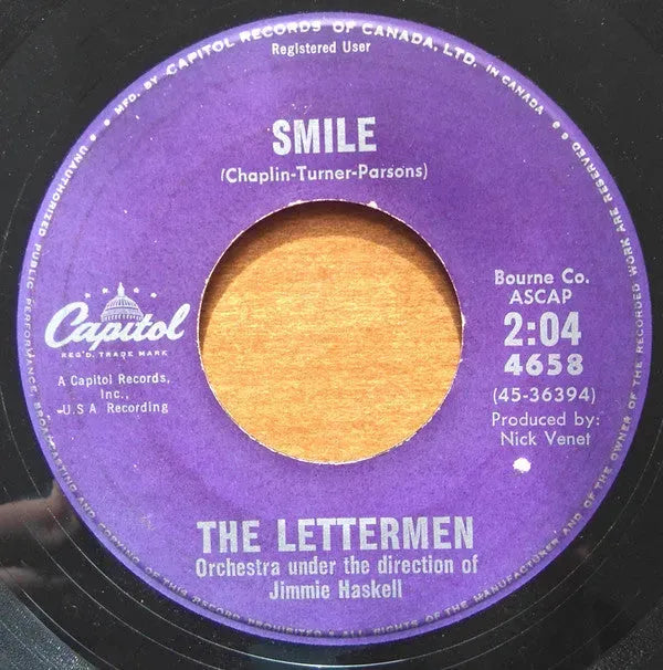 The Lettermen : When I Fall In Love (7", Single)