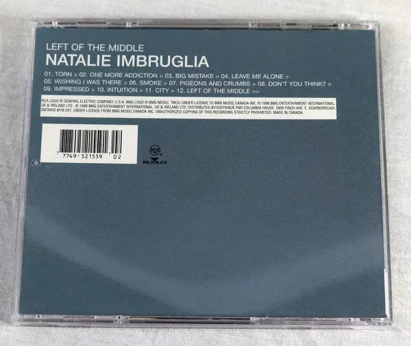 Natalie Imbruglia : Left Of The Middle (CD, Album, Club)