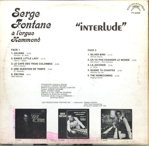 Serge Fontane : Interlude (LP, Album)