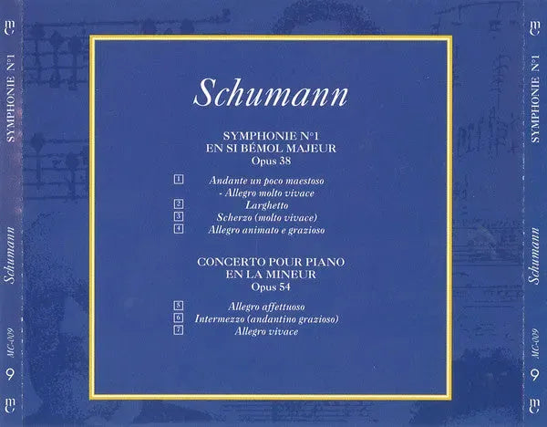 Robert Schumann : Symphonie N°1 En Si Bémol Majeur, Opus 38 - Concerto Pour Piano En la Mineur, Opus 54 (CD, Comp)