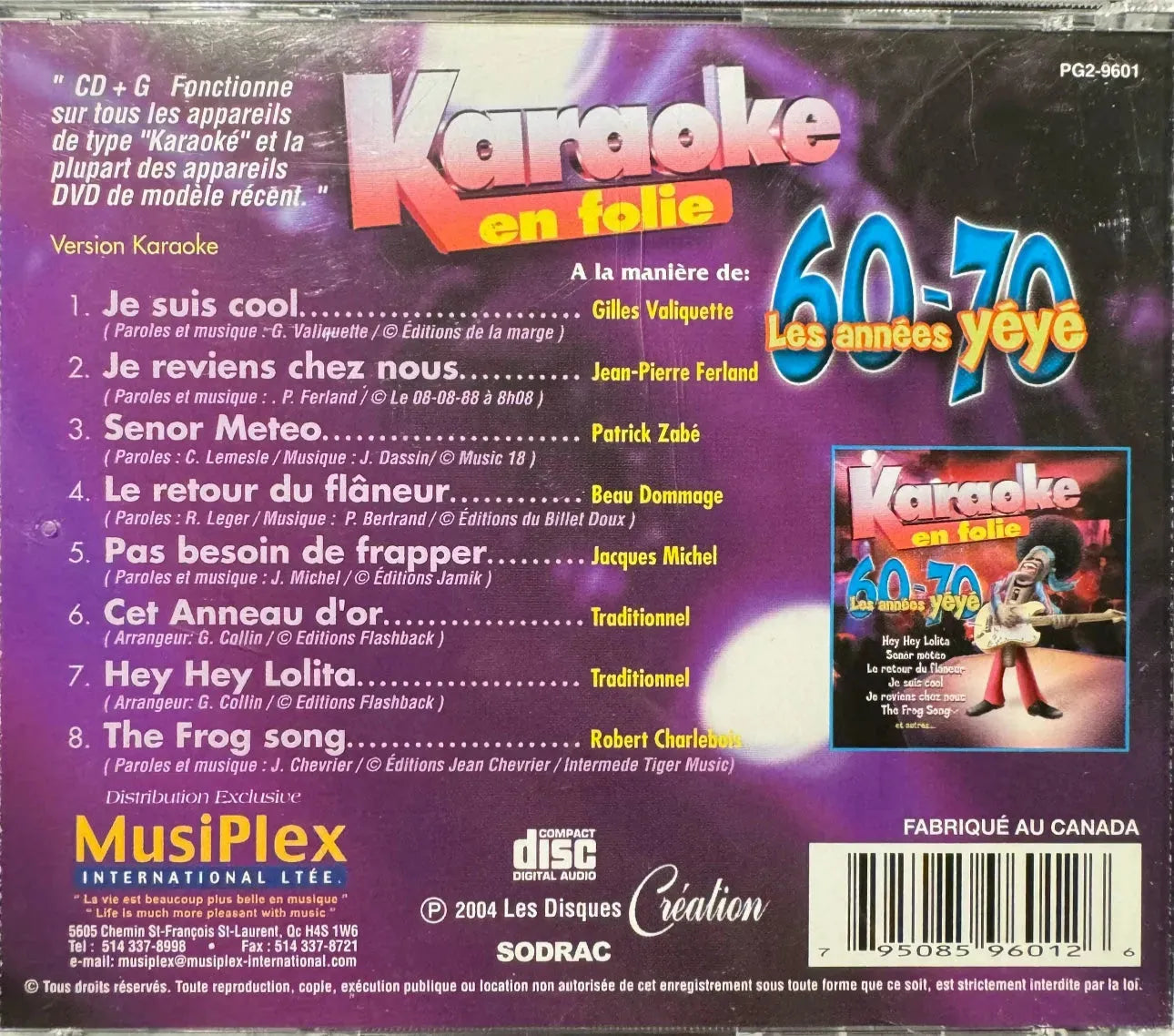 Karaoké en folie - Les années Yeye 60-70 (CD+G)