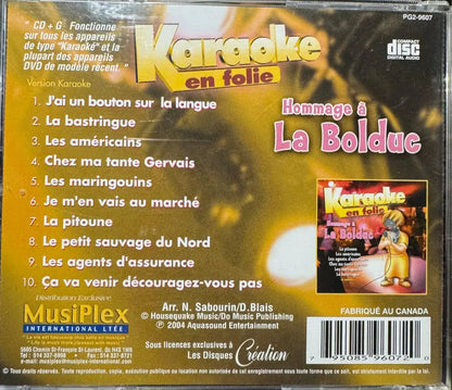 Karaoké en folie - Hommage a La Bolduc (CD+G)