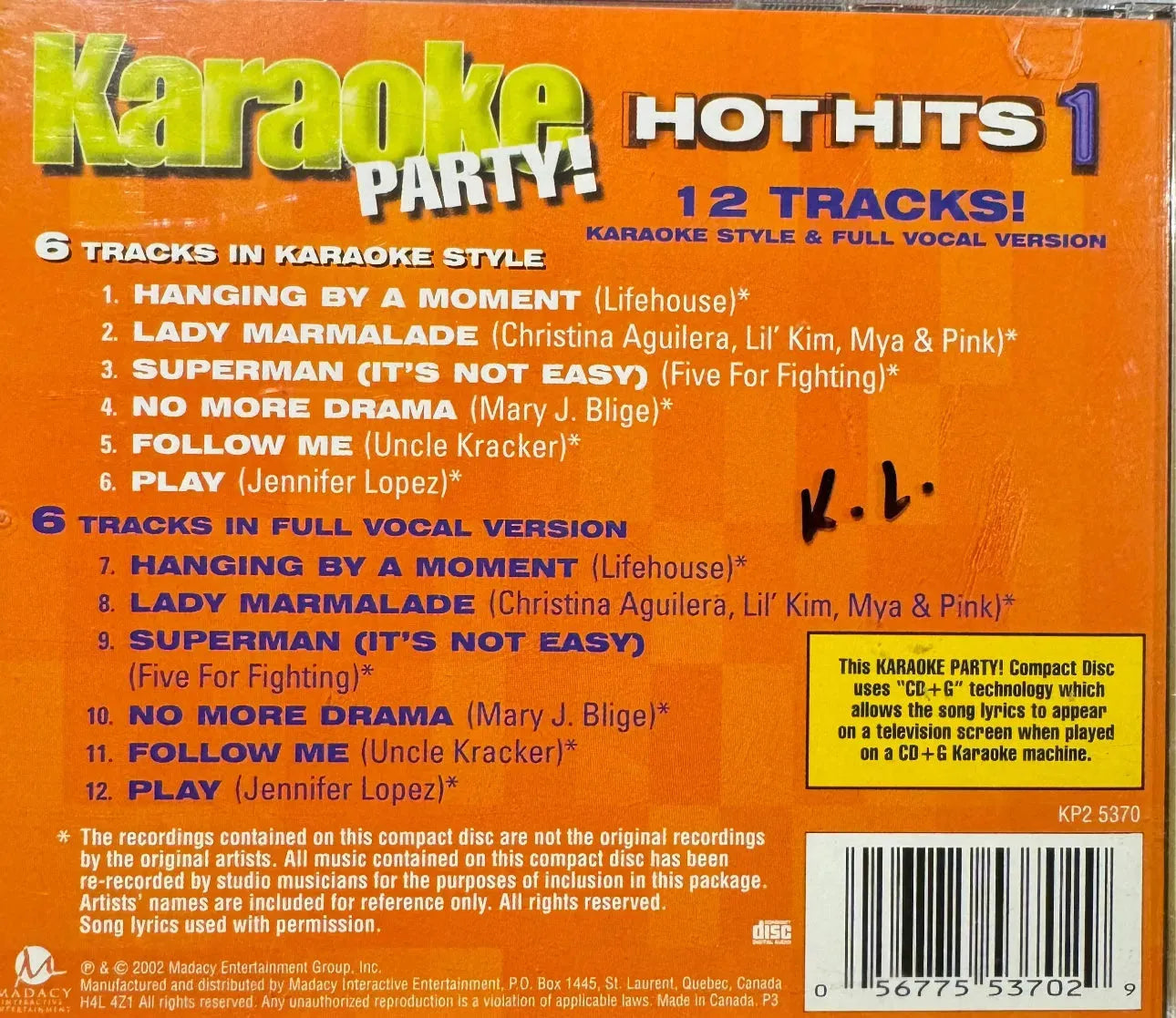 Karaoké Party! HOTHITS 1 (CD+G)