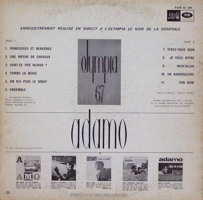 Adamo - Olympia 67 (LP, Album, Mono) - 75music