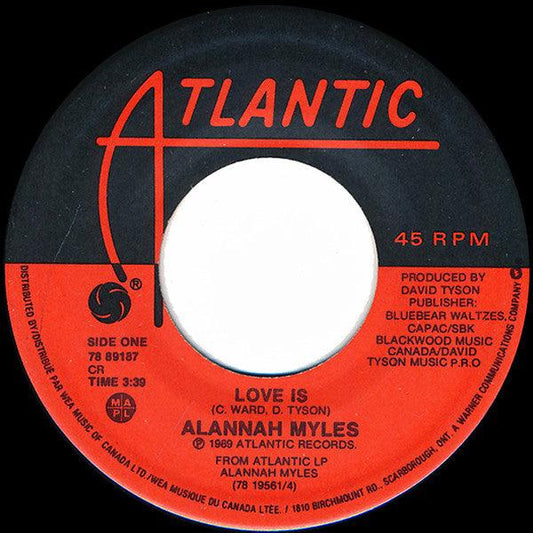 Alannah Myles - Love Is (7", Single) - 75music
