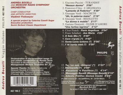 Andrea Bocelli - Viaggio Italiano (CD, Album) - 75music