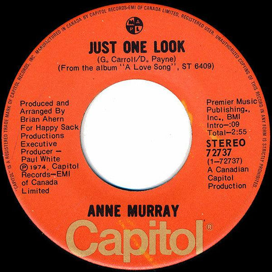 Anne Murray - Just One Look / Son Of A Rotten Gambler (7", Single) - 75music
