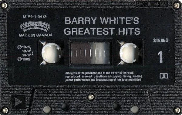 Barry White - Barry White's Greatest Hits (Cass, Comp, Dol) - 75music - Canada's Online Record Store