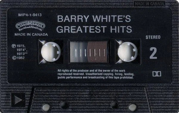 Barry White - Barry White's Greatest Hits (Cass, Comp, Dol) - 75music - Canada's Online Record Store