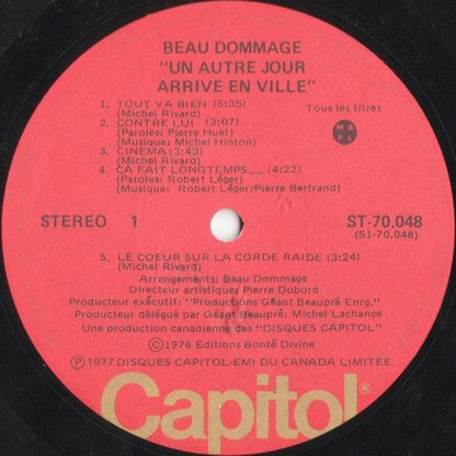 Beau Dommage - Un Autre Jour Arrive En Ville... (LP, Album) - 75music