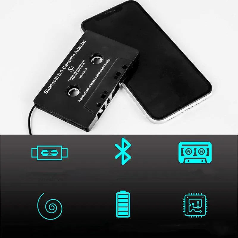 Bluetooth 5.0 Car Cassette Player - 75music - Canada's Online Record Store