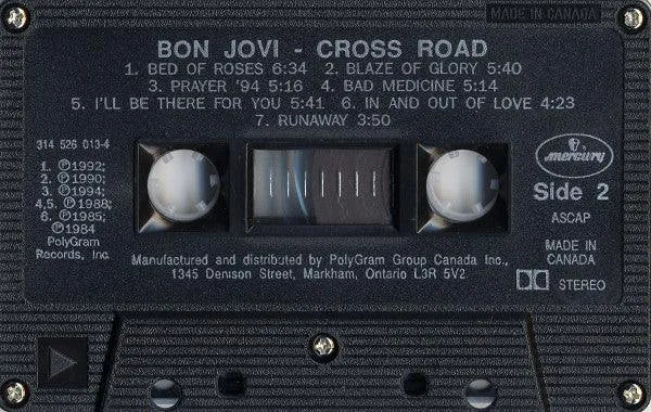 Bon Jovi - Cross Road (Cass, Comp, Dol) - 75music - Canada's Online Record Store