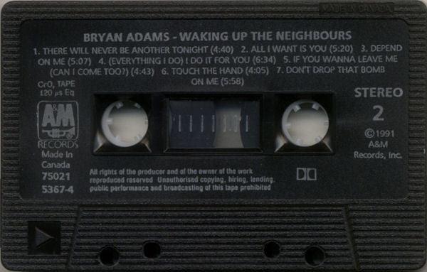 Bryan Adams - Waking Up The Neighbours (Cass, Album, CrO) - 75music