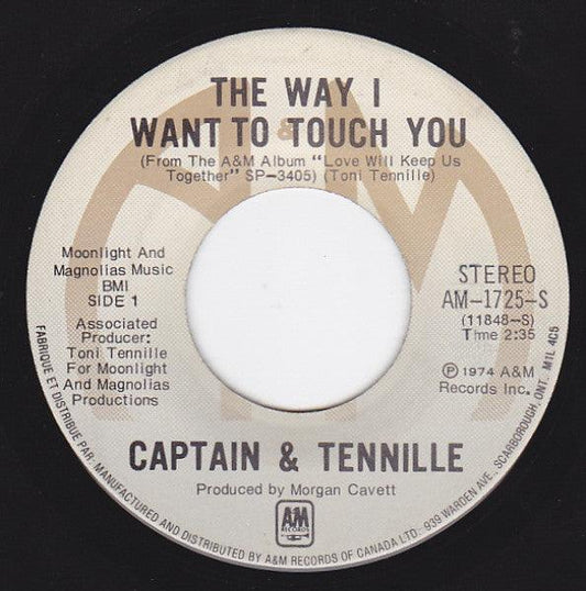 Captain And Tennille - The Way I Want To Touch You (7", Single) - 75music