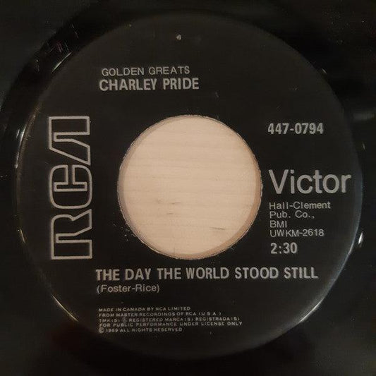 Charley Pride - The Day The World Stood Still (7", RE) - 75music