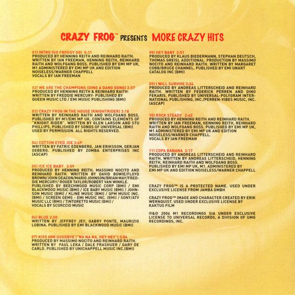 Crazy Frog - Presents More Crazy Hits (CD, Album) - 75music