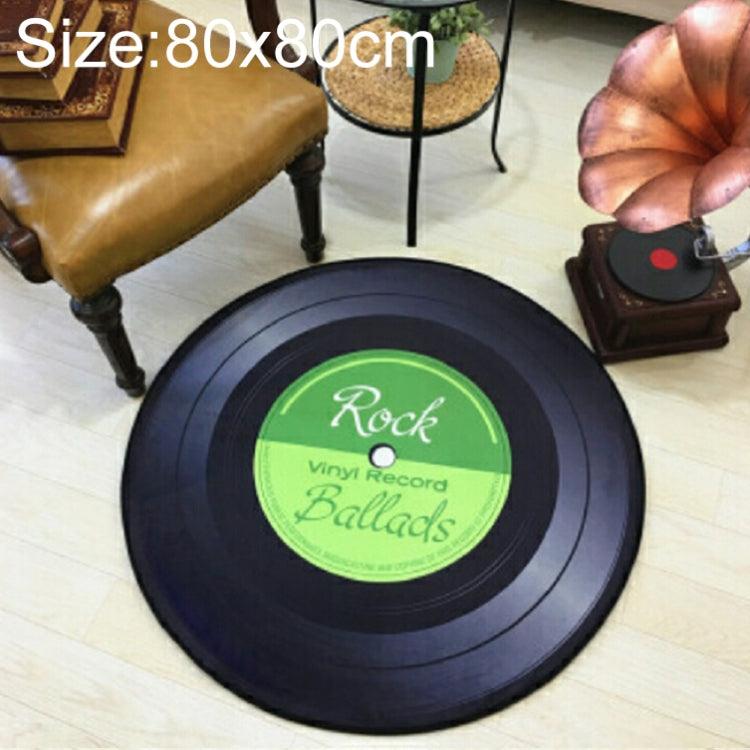 Creative Retro 3D DVR Record Carpet Round Floor Mat - 75music