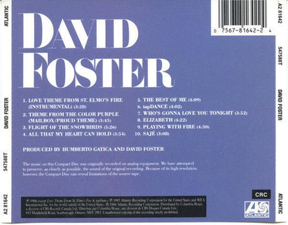 David Foster - David Foster (CD, Album, Club) - 75music