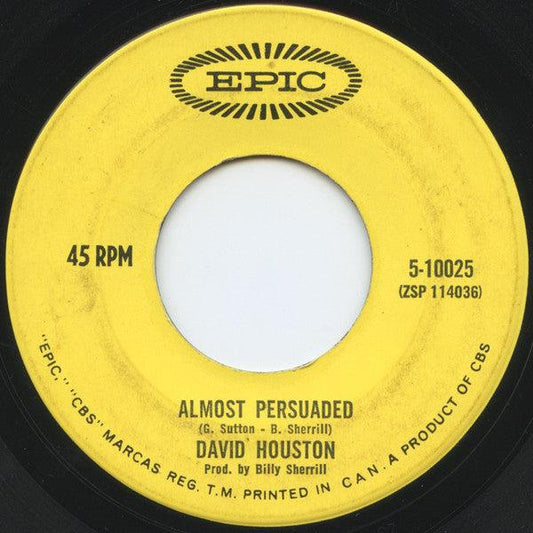 David Houston - Almost Persuaded / We Got Love (7", Single) - 75music