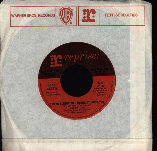 Dean Martin - You're Nobody Till Somebody Loves You (7", Single) - 75music