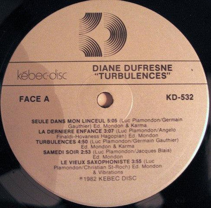 Diane Dufresne - Turbulences (LP, Album) - 75music