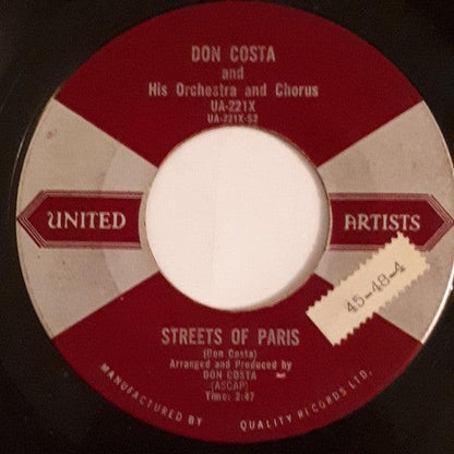 Don Costa's Orchestra And Chorus - Theme From "The Unforgiven" (7", Single) - 75music