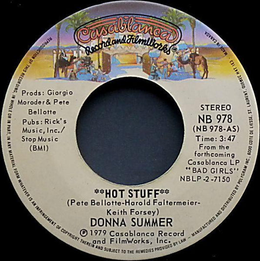 Donna Summer - Hot Stuff (7", Single) - 75music