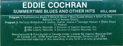 Eddie Cochran - Summertime Blues and Other Hits (Cass, Comp, Dol) - 75music - Canada's Online Record Store