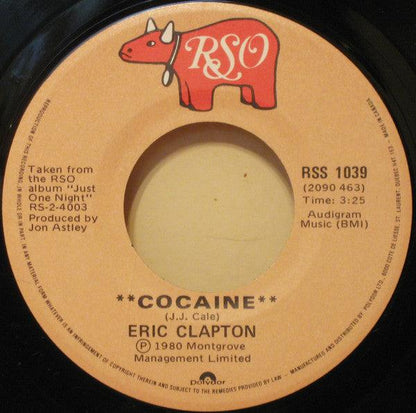 Eric Clapton - Cocaine / Tulsa Time (7", Single) - 75music