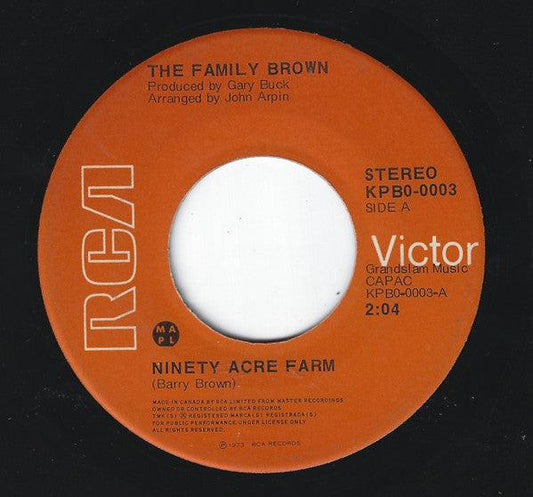 Family Brown - Ninety Acre Farm (7", Single) - 75music