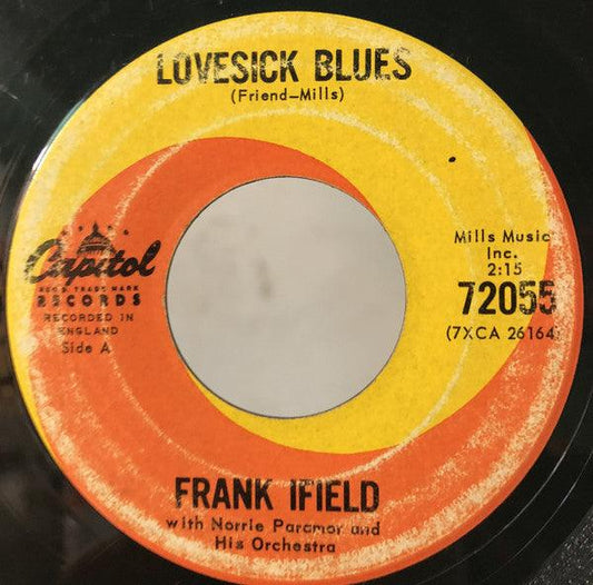 Frank Ifield With Norrie Paramor And His Orchestra - Lovesick Blues (7", Single) - 75music