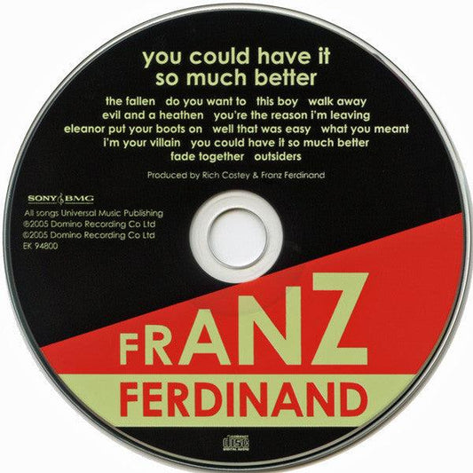 Franz Ferdinand - You Could Have It So Much Better (CD, Album) - 75music