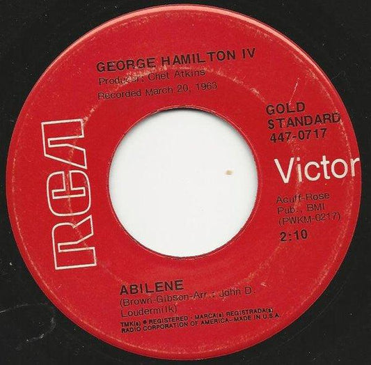 George Hamilton IV - Abilene / There's More Pretty Girls Than One (7", RE) - 75music