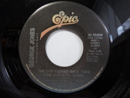 George Jones - The One I Loved Back Then (The Corvette Song) (7", Single) - 75music