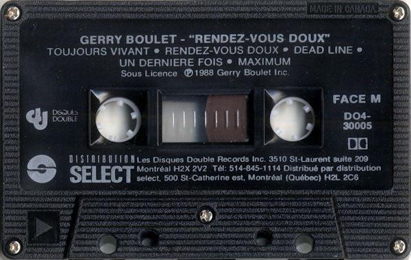 Gerry Boulet - Rendez-Vous Doux (Cass, Album, Dol) - 75music