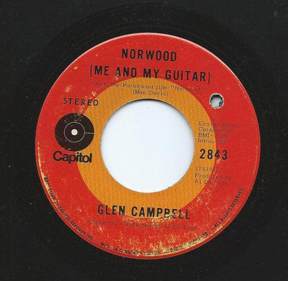 Glen Campbell - Norwood (Me And My Guitar) / Everything A Man Could Ever Need (7", Single) - 75music - Canada's Online Record Store