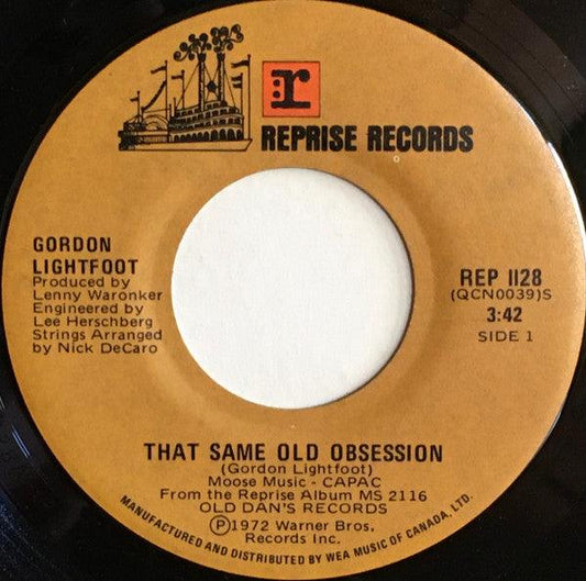 Gordon Lightfoot - That Same Old Obsession (7", Single) - 75music