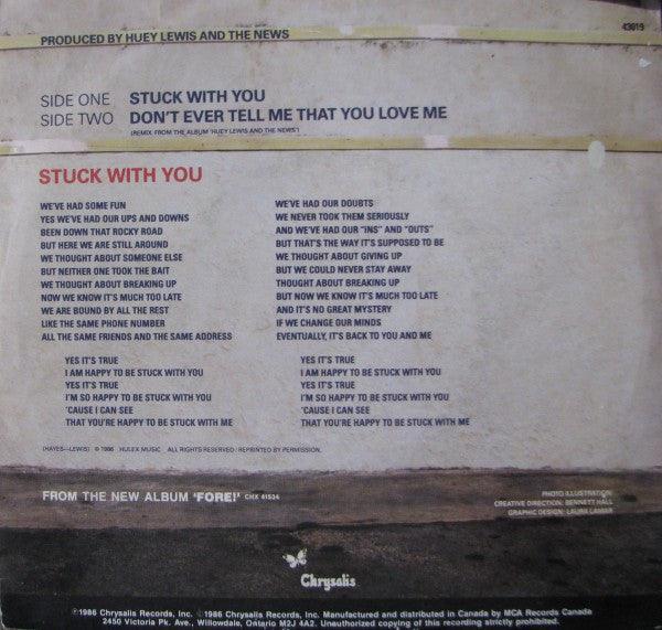 Huey Lewis & The News - Stuck With You (7", Single) - 75music