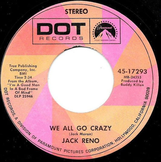 Jack Reno - We All Go Crazy / Albuquerque (7") - 75music