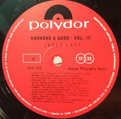James Last & His Hammond Bar Combo - Hammond À GoGo 3 (LP, Album) - 75music