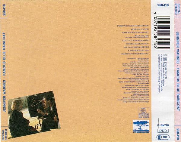 Jennifer Warnes - Famous Blue Raincoat (The Songs Of Leonard Cohen) (CD, Album, RE) - 75music