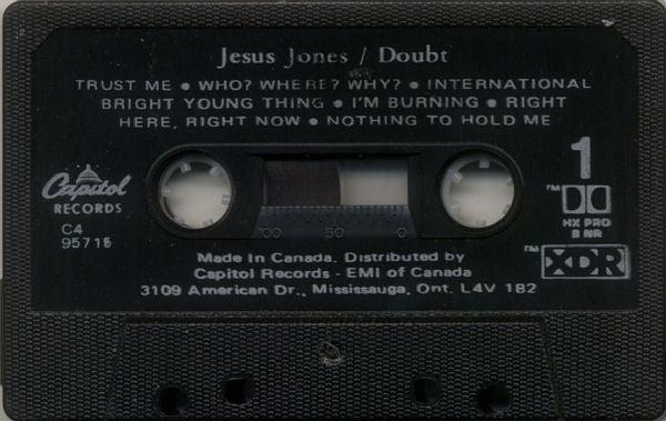 Jesus Jones - Doubt (Cass, Album) - 75music