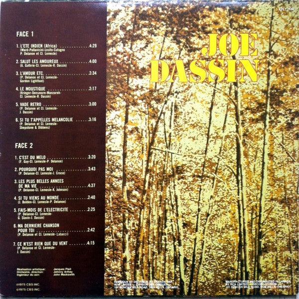 Joe Dassin - Pour Mes Amis Québécois (LP, Comp) - 75music