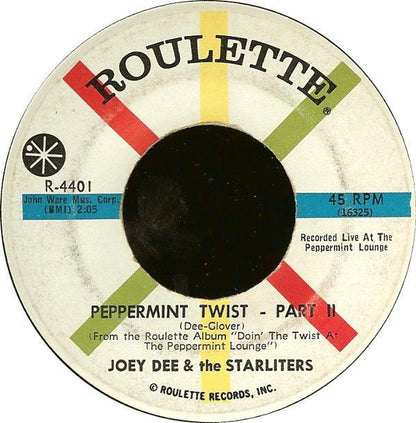 Joey Dee & The Starliters - Peppermint Twist (7", Single) - 75music