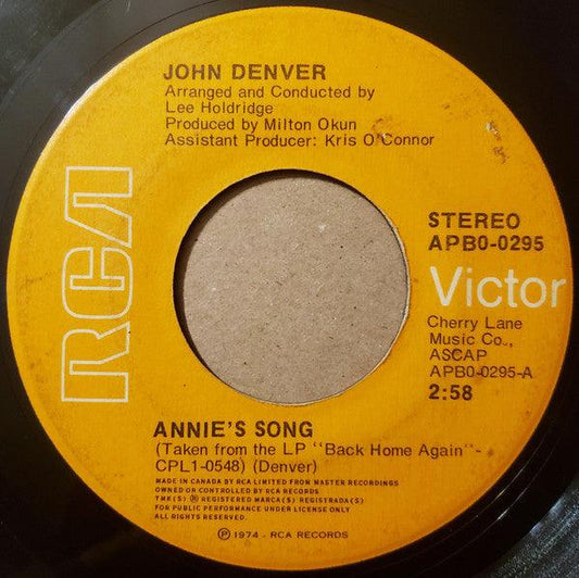 John Denver - Annie's Song (7", Single) - 75music