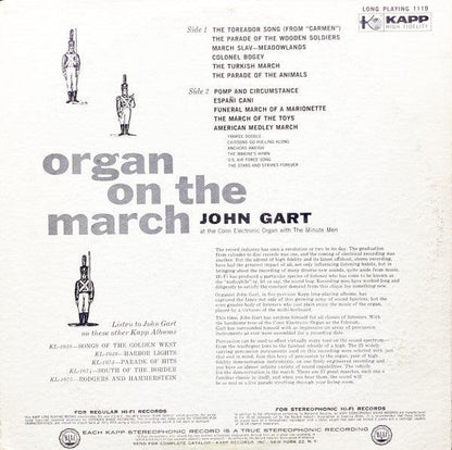 John Gart - Organ On The March (LP, Album) - 75music